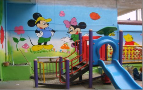 攸县幼儿园室外彩绘